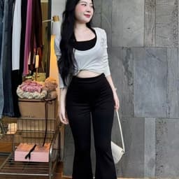 Set áo cặp phong cách thể thao mix quần ống loe 6
