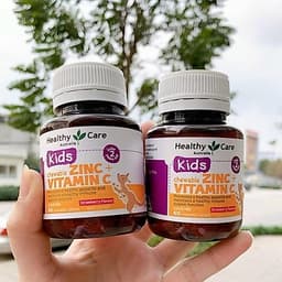 Viên nhai kẽm + Vitamin C của Healthy Care ZinC + Vitamin C, 60 viên của Úc 2