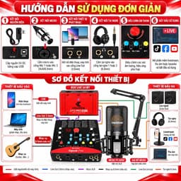 Bộ Livestream Icon Upod Pro + Micro PC-K850 + Box Live LT12 Pro Gen 2 24Bit, Combo Thu Âm Karaoke Livestream 4