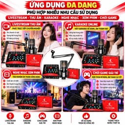 Bộ Livestream Icon Upod Pro + Micro PC-K850 + Box Live LT12 Pro Gen 2 24Bit, Combo Thu Âm Karaoke Livestream 5