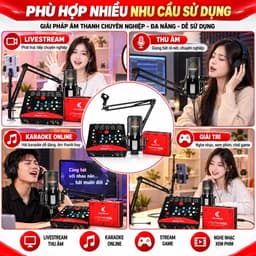 Bộ Livestream Icon Upod Pro + Micro PC-K850 + Box Live LT12 Pro Gen 2 24Bit, Combo Thu Âm Karaoke Livestream 3