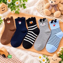 sét 10 đôi tất cho bé giữ ấm đôi chân DH 3