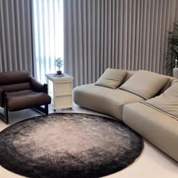 Thảm tròn lì bali trải sàn decor phòng ngủ, phòng khách sang trọng tinh tế,mặt in lì,không có lông 8