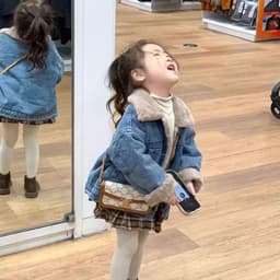Áo Khoác Bò Cho Bé Lót Lông Dày Dặn Cổ Lông Ấm Áp Phong Cách Hàn Quốc Áo Jeans Thu Đông Cho Bé Trai Bé Gái 7