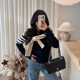 𝐬𝐭𝐮𝐝𝐢𝐨𝐛𝐲𝟐𝟓 | ÁO LEN POLO MỎNG PHỐI TAY KẺ HÀNG QC 7