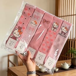 Tất Dài Bé Gái Cotton Mềm Mịn Họa Tiết Dễ Thương Cho Bé 1–12 Tuổi 5