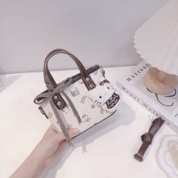 Túi Xách Nữ Mini Họa Tiết Dễ Thương Kèm Nơ Trang Trí, Túi Đeo Vai Phong Cách Ngọt Ngào 7