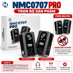 Bộ Thu Phát Âm Thanh Không Dây NMC-AUDIO NMC0707 PRO 5.8GHz, 24Bit/48K, Độ Trễ Thấp, Jack 3.5mm, Pin 7-10 Giờ 6