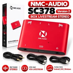 Box Livestream Stereo NMC-AUDIO SC378 Version 2 – Âm Thanh Stereo, Vừa Sạc Vừa Live, Hỗ Trợ Android iOS Windows 1