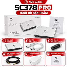 Box Livestream NMC-AUDIO SC378 PRO 24-Bit – Box Live Thu Âm, Điều Chỉnh Âm Lượng Độc Lập, Hỗ Trợ Vừa Live Vừa Sạc 6