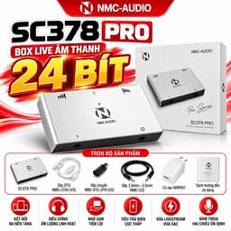 Box Livestream NMC-AUDIO SC378 PRO 24-Bit – Box Live Thu Âm, Điều Chỉnh Âm Lượng Độc Lập, Hỗ Trợ Vừa Live Vừa Sạc 1
