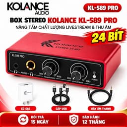 Box Stereo Kolance KL-589 Pro 24Bit – Box Livestream Thu Âm, Hát Online, Kết Nối Điện Thoại Máy Tính 1