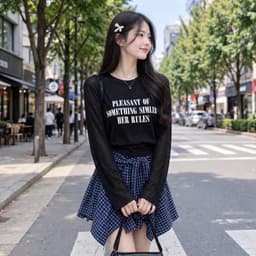 Áo thun nữ tay dài thun giấy in chữ mặc quanh năm áo thun dài tay form rộng thời trang trend TG PLEA05 8