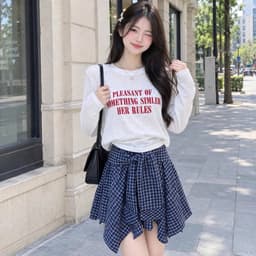 Áo thun nữ dài tay thun giấy xước mỏng in chữ thời trang,áo thun nữ form rộng tay dài đẹp TG PLEA05 3