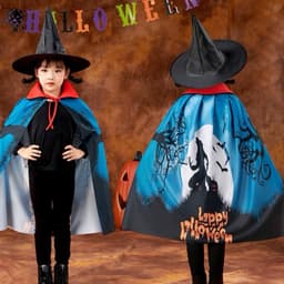 Combo set Áo choàng kèm nón (mũ) mẫu mới in 3D nổi bật hóa trang lễ hội Halloween hoặc trang phục lễ hội, biểu diễn 3