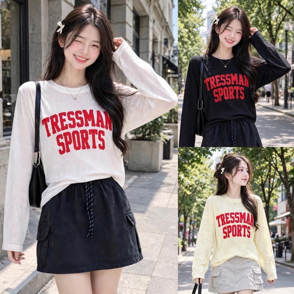 Áo thun nữ form rộng in hình chữ đỏ siêu xinh chất thun giấy mềm BYN BYN TG TRESS8