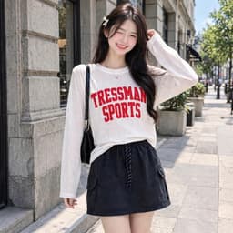 Áo thun nữ form rộng in hình chữ đỏ siêu xinh chất thun giấy mềm BYN BYN TG TRESS8 8