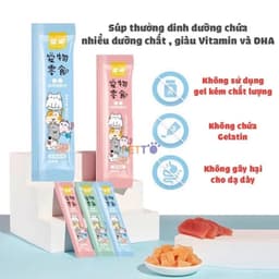 [Hoả tốc] Combo 50-100-150-200 Súp Thưởng Shizuka,S2Pet Cho mèo 15g, Thanh Pate Bổ Dưỡng Cho Mèo 15g 3