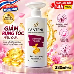 [ CHUẨN THÁI] DẦU GỘI PANTENE PRO-V NỘI ĐỊA THÁI LAN 380ml/chai. TÍM PHỤC HỒI-HỒNG GIẢM TÓC RỤNG 6