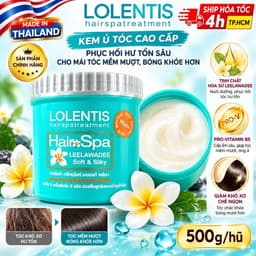 [ CHUẨN THÁI ] KEM Ủ TÓC HOA SỨ LOLENTIS HAIR SPA 500ml/HỦ NỘI ĐỊA THÁI LAN 1