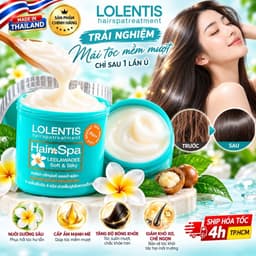 [ CHUẨN THÁI ] KEM Ủ TÓC HOA SỨ LOLENTIS HAIR SPA 500ml/HỦ NỘI ĐỊA THÁI LAN 3