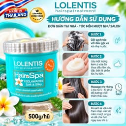 [ CHUẨN THÁI ] KEM Ủ TÓC HOA SỨ LOLENTIS HAIR SPA 500ml/HỦ NỘI ĐỊA THÁI LAN 4