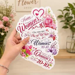 Set 20-50 Cái Banner Thiệp Cài Trang Trí 20/10 - 20/11, Tri Ân Thầy Cô, Chúc Mừng Ngày Lễ, Phụ Kiện Trang Trí 2
