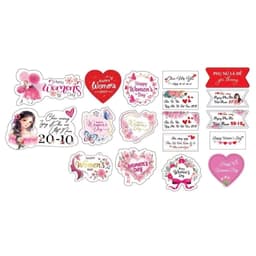 Set 20-50 Cái Banner Thiệp Cài Trang Trí 20/10 - 20/11, Tri Ân Thầy Cô, Chúc Mừng Ngày Lễ, Phụ Kiện Trang Trí 6