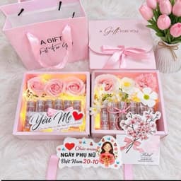 Combo 10 Hộp Quà Hoa Tiền Kèm Túi Đựng - Hộp A GIFT - Hộp Đựng Quà Tặng (Không Kèm Quà) 6