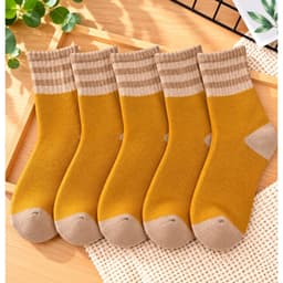 Tất Lót Lông Len Dệt Mềm mại Siêu Ấm Áp Đại  Hàn Set 5 đôi 5
