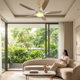 QUẠT TRẦN CAO CẤP ADT 5 CÁNH TIẾT KIỆM ĐIỆN - CÓ ĐÈN – Moldel: AD500909SE 5