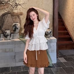 Xukadress_Set thêu hoa tiểu thư sang chảnh, set đồ tiểu thư, set bộ dịu dàng 5