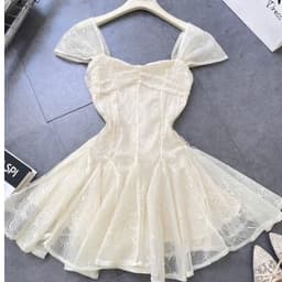 ĐẦM REN KEM XOÈ NGẮN TIỂU THƯ XUKADRESS 8