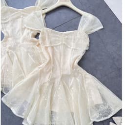ĐẦM REN KEM XOÈ NGẮN TIỂU THƯ XUKADRESS 9
