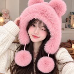 Mũ Lônh Tai gấu Siêu Dễ thương Cho Các nàng diện mùa đông ấm áp 2