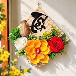 Mẹt Hoa Trang Trí Tết - Set Nguyên Liệu Decor Trang Trí Tết 2027 Treo Tường, Treo Nhà Cửa 1