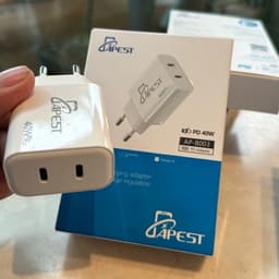 Củ Sạc Đôi 40W APEST AP-B003 Chống Quá Dòng, Quá Áp, Củ Sạc Nhanh 2 Cổng Type C Nhỏ gọn Tiện Lợi Bảo Hành 18 Tháng 5