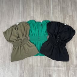 [ Hiền BigSize] Jumpsuit Nữ Dáng Dài Cổ V, Voan Xốp 1 lớp - Đồ Bay Nữ Ống Rộng Bo Chun Eo Tôn Dáng Che Khuyết Điểm 6