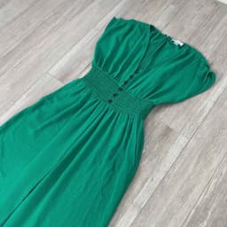 [ Hiền BigSize] Jumpsuit Nữ Dáng Dài Cổ V, Voan Xốp 1 lớp - Đồ Bay Nữ Ống Rộng Bo Chun Eo Tôn Dáng Che Khuyết Điểm 4