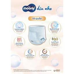 [SIÊU TIẾT KIỆM - COMBO 4] Tã Bỉm quần Moony Natural Dịu Nhẹ Cao Cấp Nhập Khẩu Nhật Bản Size M54/L42/XL38 Mềm Mại Cho Bé 7