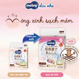 [SIÊU TIẾT KIỆM - COMBO 4] Tã Bỉm quần Moony Natural Dịu Nhẹ Cao Cấp Nhập Khẩu Nhật Bản Size M54/L42/XL38 Mềm Mại Cho Bé 3