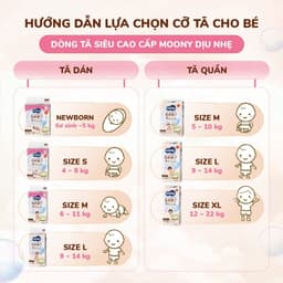 [SIÊU TIẾT KIỆM - COMBO 4] Tã Bỉm quần Moony Natural Dịu Nhẹ Cao Cấp Nhập Khẩu Nhật Bản Size M54/L42/XL38 Mềm Mại Cho Bé 5