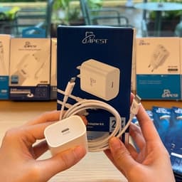 Bộ Sạc Nhanh 20W APEST AP-S100 Củ Sạc Chất Lượng EU Kèm Dây Type-C To Li-ninq Cho IP Bảo Hành 12 Tháng 7