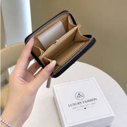 Ví Nữ Mini Khóa Kéo Chần Ô Quả Trám – Ví Cầm Tay Nhỏ Gọn Nhiều Ngăn, Phong Cách Thanh Lịch 3