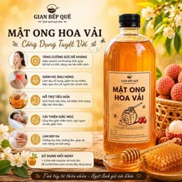 Combo 2 Chai Mật Ong Hoa Vải Gian Bếp Quê – Mật Ong Nguyên Chất – Tổng 2 Lít 4