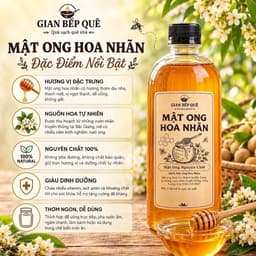 Combo 2 Chai Mật Ong Hoa Nhãn Gian Bếp Quê – Mật Ong Nguyên Chất – Tổng 2 Lít 4