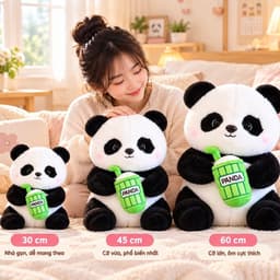 Gấu bông Panda siêu mềm mịn 30cm – Gấu Trúc Panda dễ thương, Quà tặng sinh nhật 6