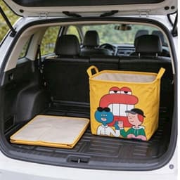Giỏ đựng đồ đa năng size to 30L  bằng vải dứa gấp gọn có quai tiện lợi NHÀ TH 4