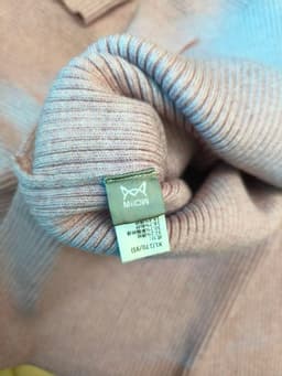 [2hand] Đầm len gân mịn tím nhạt muối tiêu cổ tim xẻ nhỏ 2 tà freesize đến XL 5