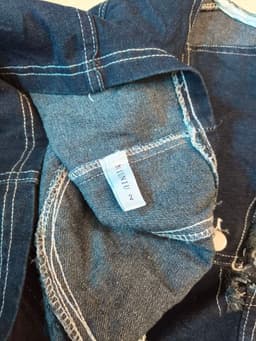[2hand] Áo khoác gile jean xanh đậm mềm size S 4
